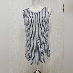 Striped Sleeveless Cabi Tank Top M